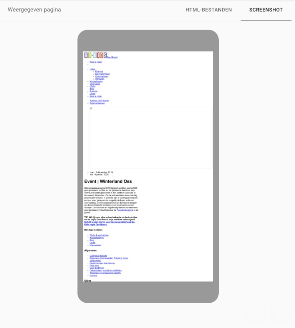 afbeelding van een lege stylesheetloze pagina in google search op mobiel. 