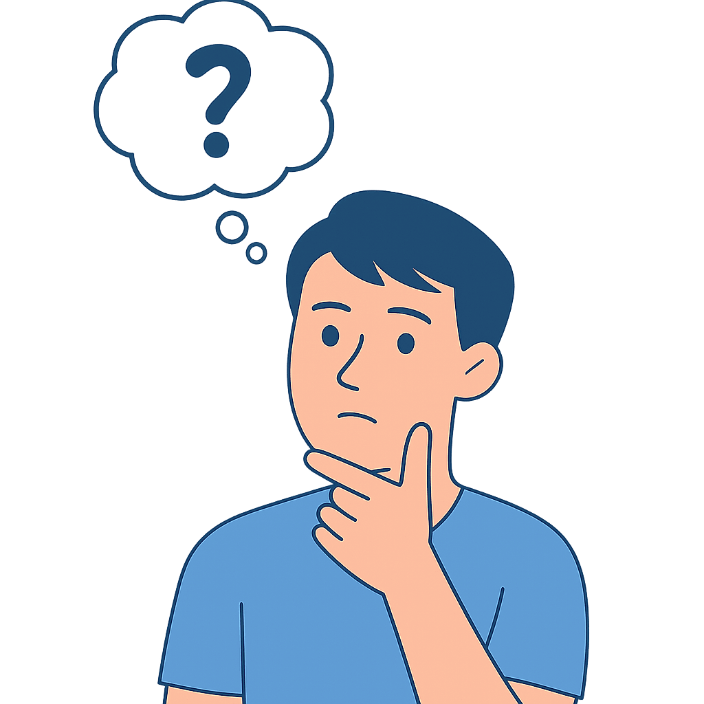 Man thinking about link building outsourcing