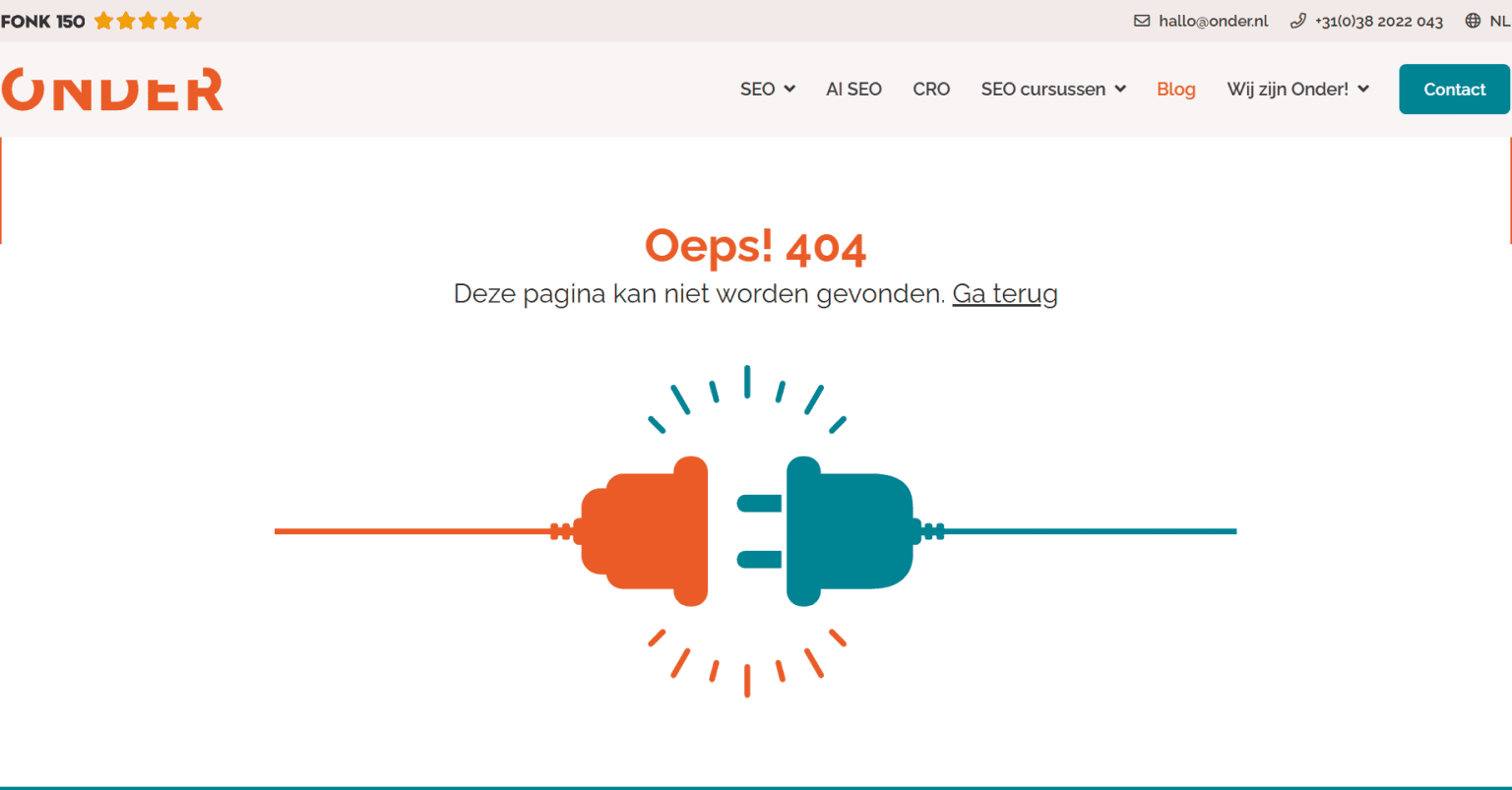 Oops! 404 page example