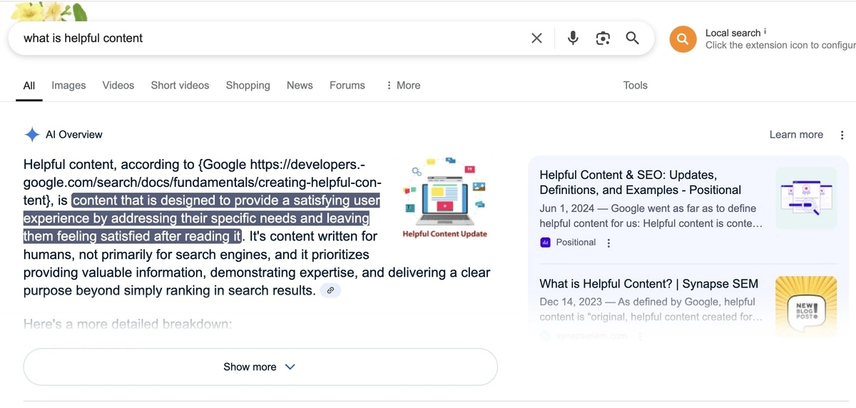 ai overview example