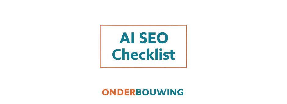 Visual of an AI SEO checklist
