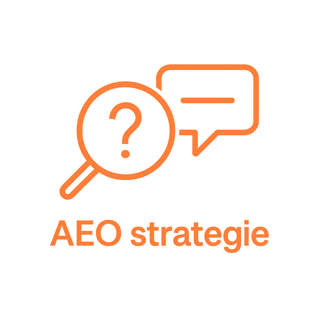 AEO Strategie Iconen in Oranje