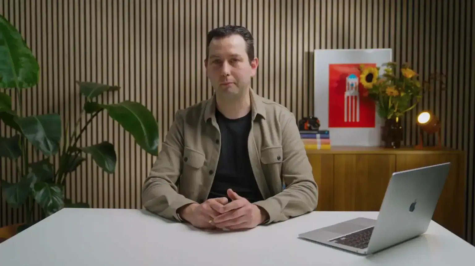 Jeroen Driehuis bij opnames Technische SEO Training